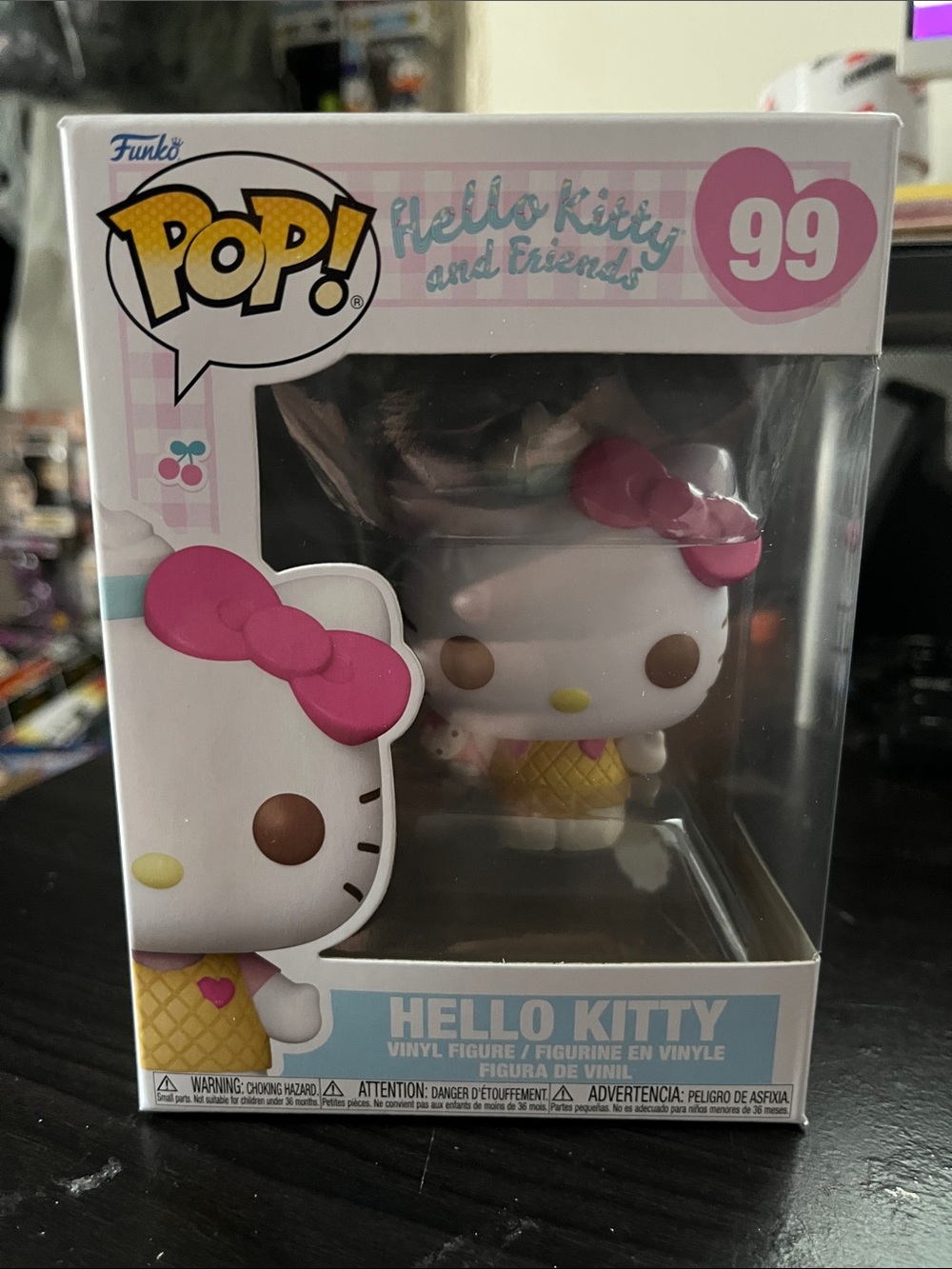 Funko Hello Kitty Vinyl Figure Pink Bow & Yellow Outfit #99